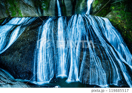 茨城 袋田の滝　秋の紅葉ライトアップ 119885517