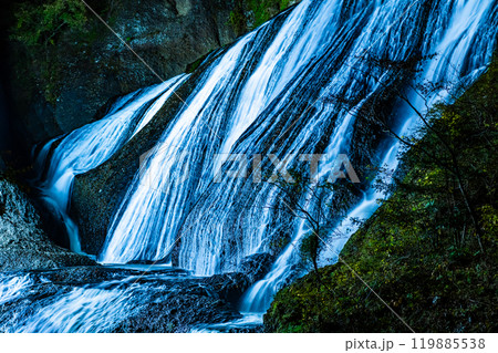 茨城 袋田の滝　秋の紅葉ライトアップ 119885538