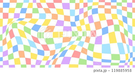 Psychedelic checkerboard rainbow 119885958