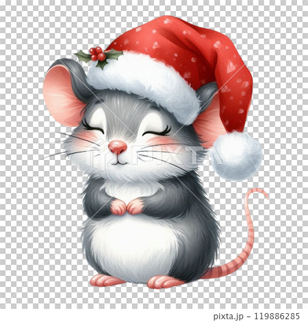 Gatsby Cute on Christmas Day Clipart Watercolor  Gatsby Cute on Christmas Day Clipart Watercolor  119886285