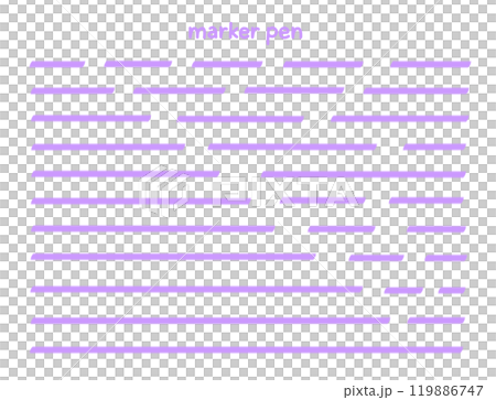Simple hand-drawn line marker set (straight lines) Simple hand-drawn line marker set (straight lines) 119886747
