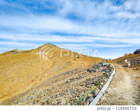 秋の御嶽山登山：王滝頂上～剣ヶ峰（八丁ダルミ） 119886750