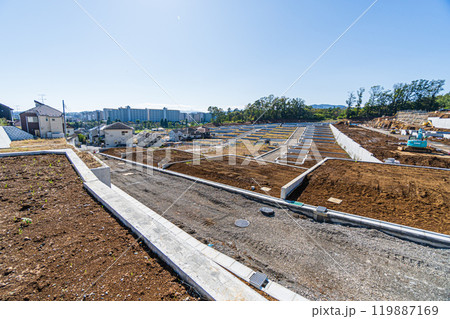 高台の大規模造成地　宅地開発 119887169