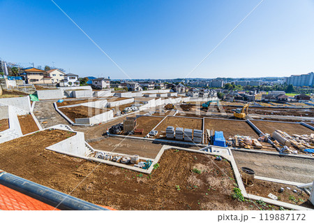 高台の大規模造成地　宅地開発 119887172