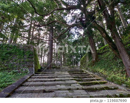 飫肥城 旧本丸前の石段 飫肥城 旧本丸前の石段 119887690