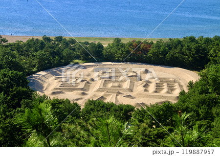 銭形砂絵・寛永通宝（香川県・観音寺市） 119887957