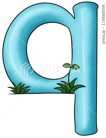 The blue alphabet q has small trees The blue alphabet q has small trees 119888508