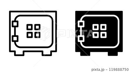 Illustration Vector graphic of safe box icon template 119888750