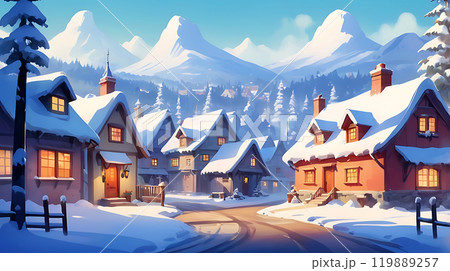 Nature background, watercolor style 119889257