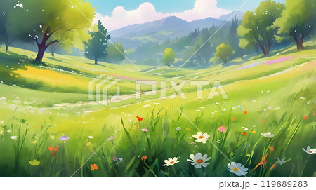 Nature background, watercolor style Nature background, watercolor style 119889283