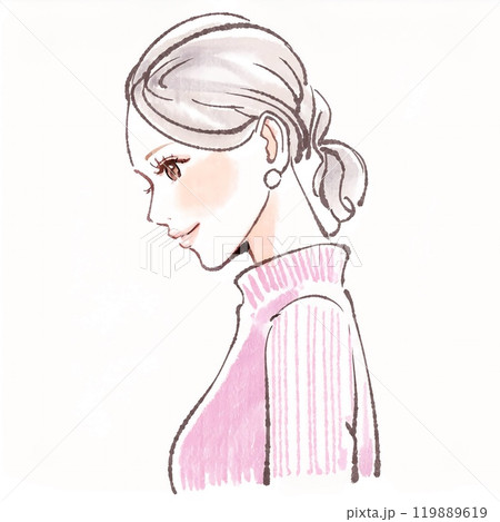 女性・女の子のイラスト素材　 119889619