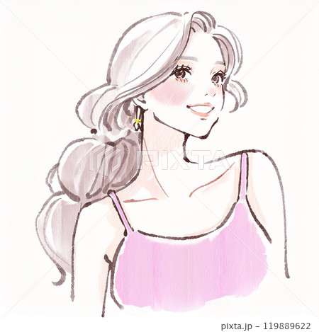 女性・女の子のイラスト素材　 119889622