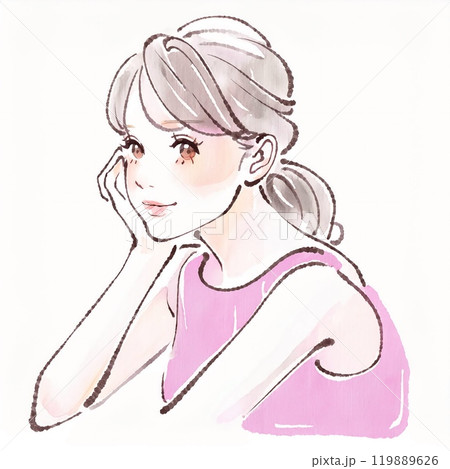 女性・女の子のイラスト素材　 119889626