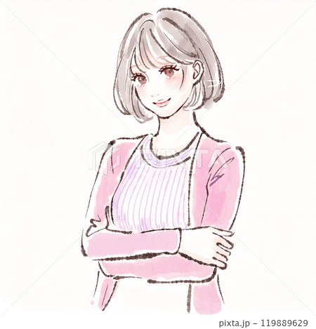 女性・女の子のイラスト素材　 119889629