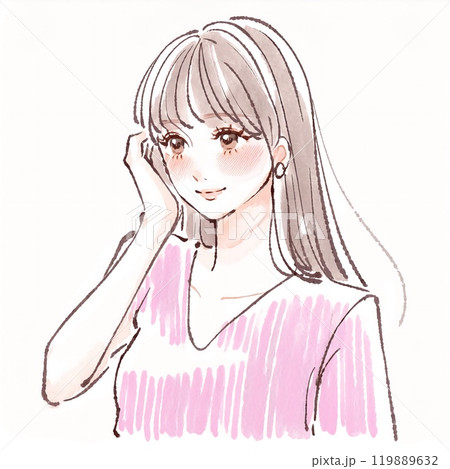 女性・女の子のイラスト素材　 119889632