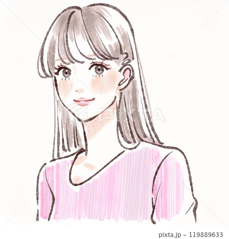 女性・女の子のイラスト素材　 119889633