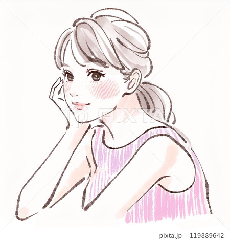 女性・女の子のイラスト素材　 119889642