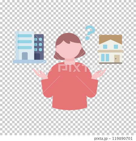擔心工作和個人生活之間的平衡的女性 擔心工作和個人生活之間的平衡的女性 119890701