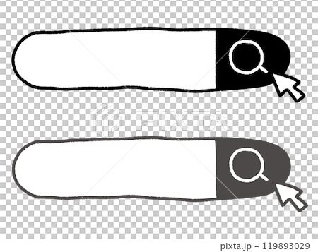 A set of cute hand-drawn search bars Search window A set of cute hand-drawn search bars Search window 119893029