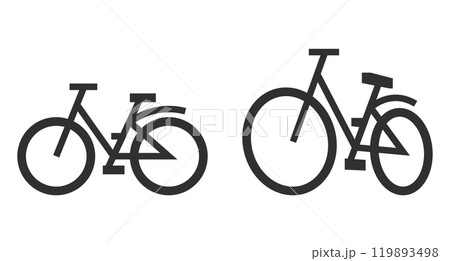 自転車アイコン(2種) 自転車アイコン(2種) 119893498