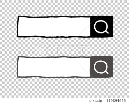 A set of cute hand-drawn search bars Search window 119894656