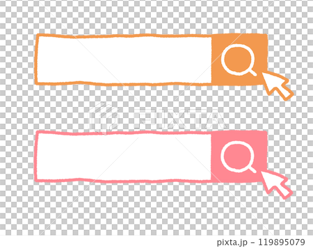 A set of cute hand-drawn search bars Search window 119895079
