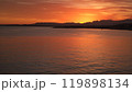 Egypt Sinai Peninsula. A picturesque sunset on the seashore. 119898134