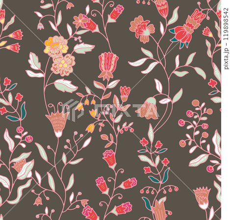Elegant Botanical Floral Pattern vector 119898542