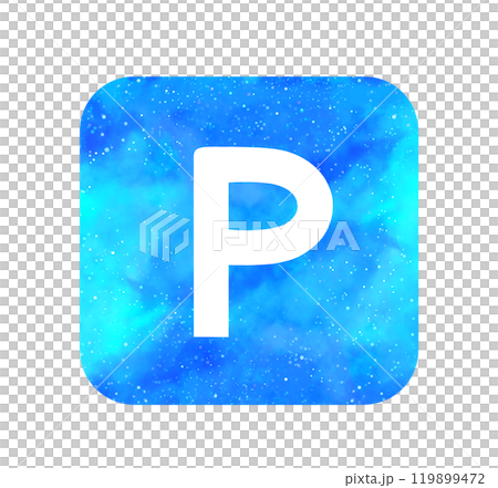 Light blue starry sky | Simple P mark Light blue starry sky | Simple P mark 119899472