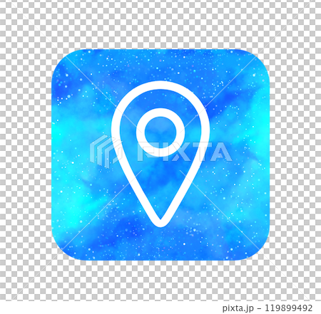 水色の星空｜マップアイコン 119899492
