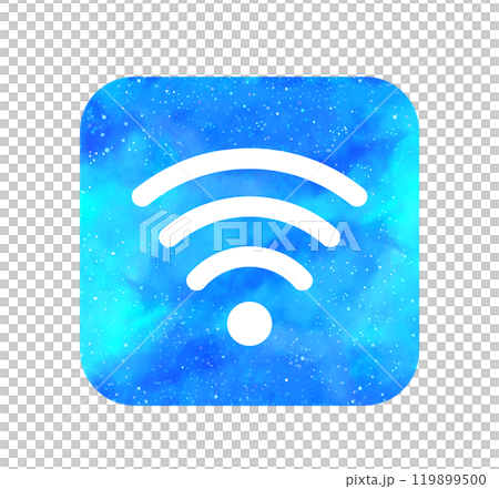 淺藍色星空| Wi-Fi 圖標 119899500