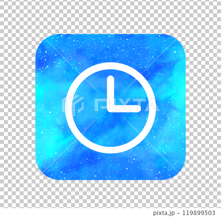 Light blue starry sky | Clock icon Light blue starry sky | Clock icon 119899503