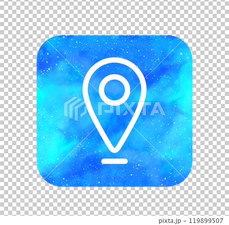 淺藍色星空|地圖圖標 119899507