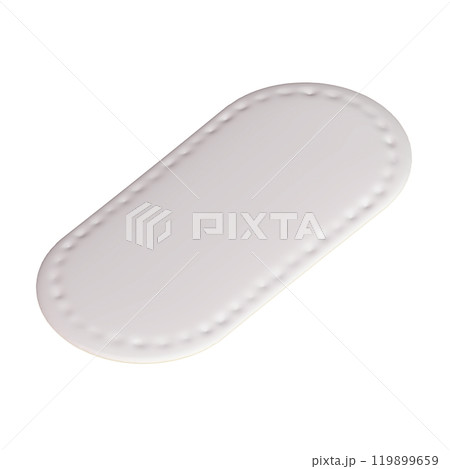 新品のおりものシートの3Dイラスト(斜め) 新品のおりものシートの3Dイラスト(斜め) 119899659