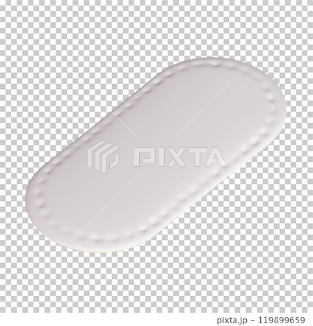 新品のおりものシートの3Dイラスト(斜め) 新品のおりものシートの3Dイラスト(斜め) 119899659