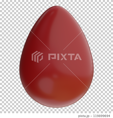 3D illustration of a drop of blood 3D illustration of a drop of blood 119899694