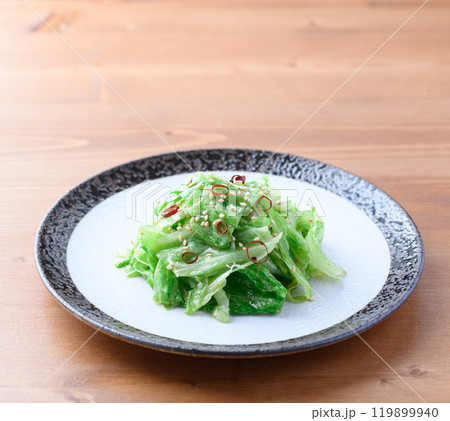 ちぎって和えるだけで包丁いらず！ 塩もみキャベツの旨だれあえ 119899940