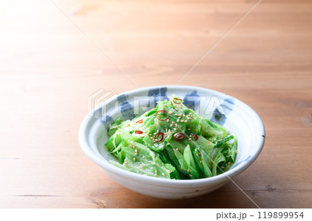 ちぎって和えるだけで包丁いらず! 塩もみキャベツの旨だれあえ ちぎって和えるだけで包丁いらず! 塩もみキャベツの旨だれあえ 119899954