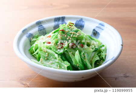 ちぎって和えるだけで包丁いらず！ 塩もみキャベツの旨だれあえ 119899955