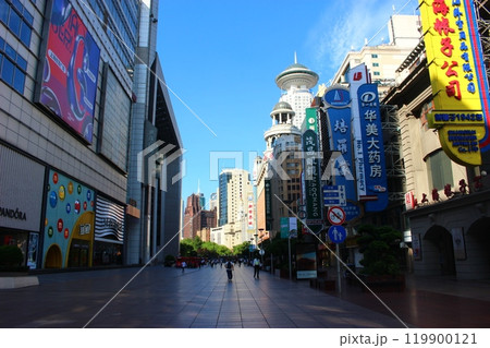 南京東路 上海、中国 南京東路 上海、中国 119900121