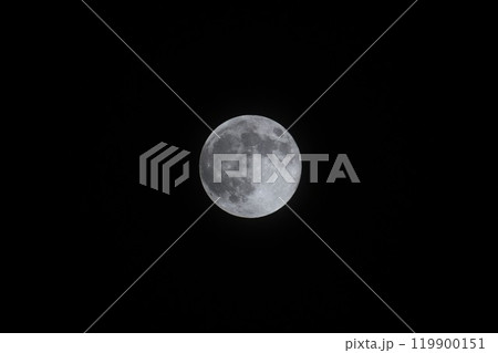 夜空に浮かぶ満月 (スーパームーン) 夜空に浮かぶ満月 (スーパームーン) 119900151