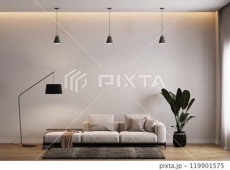 Modern Minimalist Living Room Interior Modern Minimalist Living Room Interior 119901575