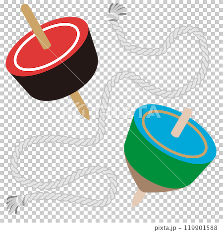 お正月で遊ばれる駒のイラスト お正月で遊ばれる駒のイラスト 119901588