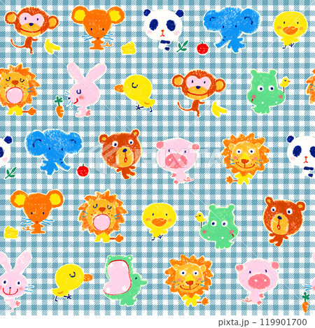 可愛い手描きの動物イラスト素材集, 119901700