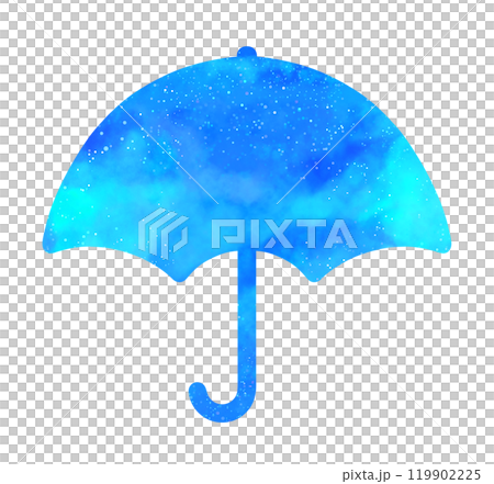 Light blue starry sky | Umbrella icon 119902225