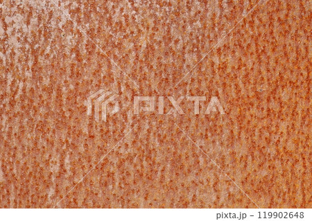 褐色に錆びた鉄板 119902648