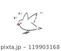 元気な白文鳥 119903168