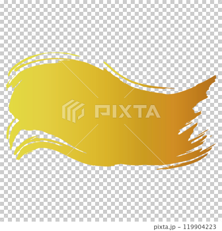 和風素材 筆で描かれた金色の線のイラスト ベクター 和風素材 筆で描かれた金色の線のイラスト ベクター 119904223