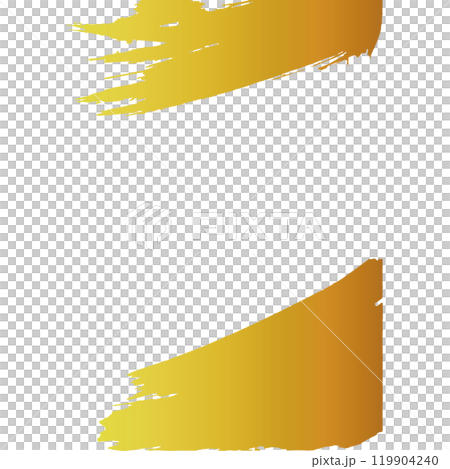 和風素材 筆で描かれた金色の線のイラスト ベクター 和風素材 筆で描かれた金色の線のイラスト ベクター 119904240
