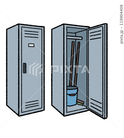 掃除用具入れの縦長ロッカー 119904409